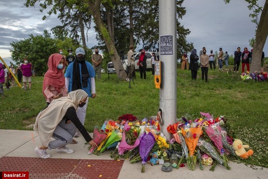 واکنش مردم به قتل عمدی یک خانواده مسلمان در کانادا