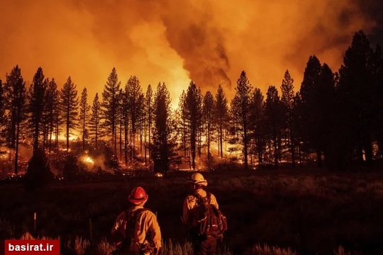 آتش سوزی جنگل ملی در کالیفرنیا-آمریکا