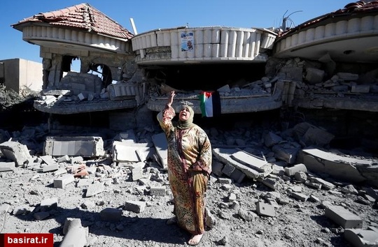 منزل تخریب شده اسیر فلسطینی توسط رژیم اشغالگر صهیونیست