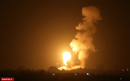 حمله هوایی رژیم صهیونیستی به جنوب غزه در فلسطین اشغالی