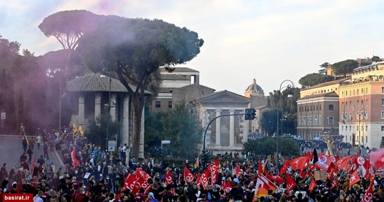 اعتراضات به اجلاس جی 20 در رم-ایتالیا