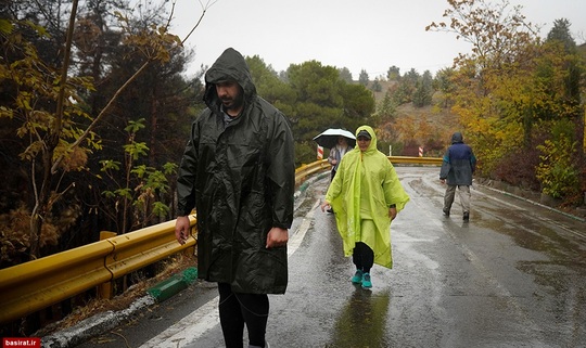 باران پاییزی در تهران