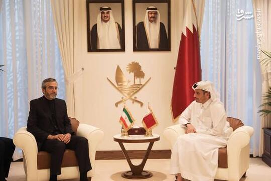 دیدار علی باقری با وزیر خارجه قطر