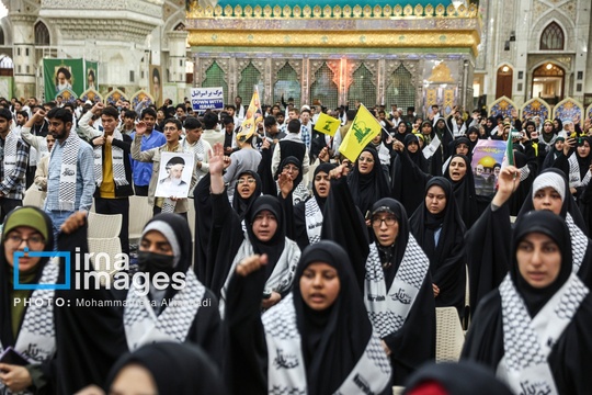 اجتماع طلاب و دانشجویان بین الملل مقیم ایران همزمان با اربعین شهادت سید حسن نصرالله