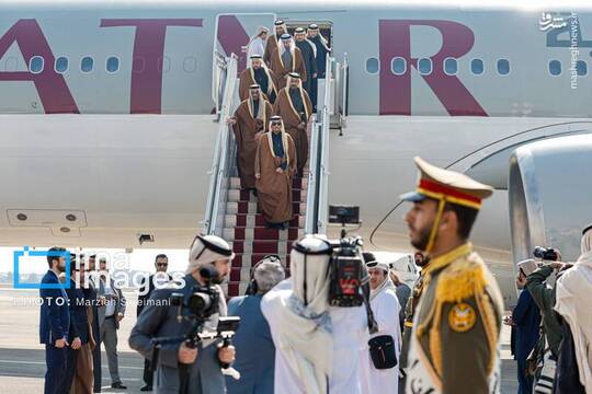 ورود امیر قطر به تهران