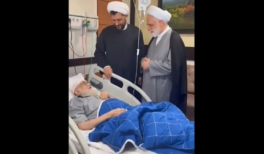 عیادت رئیس قوه قضاییه از آیت‌الله نوری همدانی