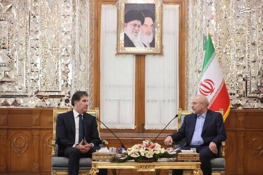 بارزانی رئیس اقلیم کردستان روز یکشنبه ۲۸ اردیبهشت با محمدباقر قالیباف رئیس مجلس شورای اسلامی دیدار و گفت‌وگو کرد.