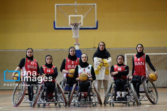 تمرین تیم ملی بسکتبال با ویلچر زنان