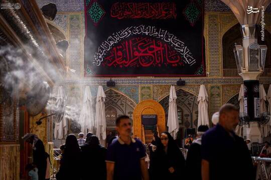 به مناسبت فرا رسیدن شهادت امام محمد باقر علیه‌السلام کتیبه‌های شهادت آن حضرت در حرم مطهر علوی نصب شد.