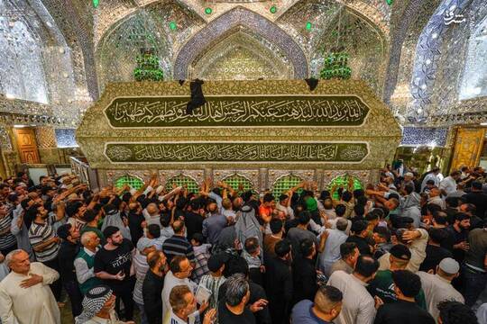 به مناسبت فرا رسیدن دهه امامت و ولایت زائران و جاوران حرم نورانی امیرالمومنین علی علیه‌السلام در حرم مطهر ایشان حضور پیدا کردند.