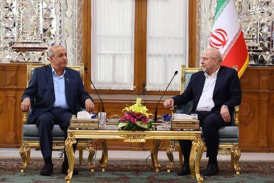 جمیل مزهر معاون دبیرکل جبهه مردمی برای آزادی فلسطین امروز دوشنبه ۱۹ خرداد با محمدباقر قالیباف رئیس مجلس شورای اسلامی دیدار و گفت‌وگو کرد.