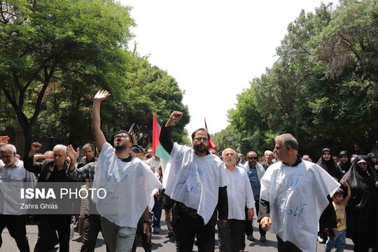 راهپیمایی مردمی علیه تهاجم رژیم صهیونیستی به ایران - تبریز