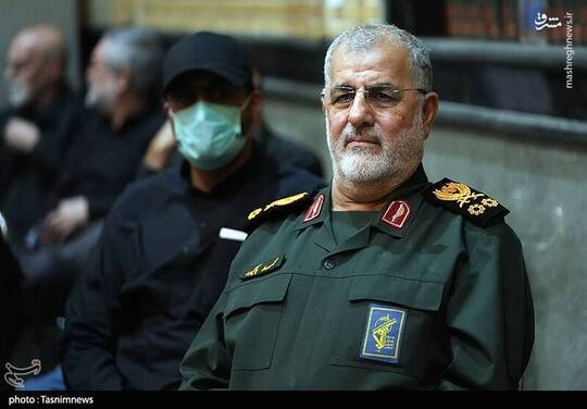 حضور سردار پاکپور در مراسم گرامیداشت شهدای قرارگاه مرکزی حضرت خاتم الانبیاء