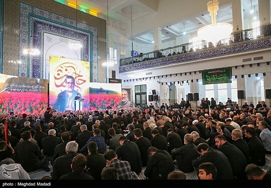 مراسم گرامیداشت شهید آرمان فلسطین سردار سرلشکر محمدسعید ایزدی (حاج رمضان) عصر امروز در مسجد پیامبر اعظم(ص) شهرک شهید محلاتی برگزار شد.