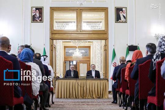 نشست عباس عراقچی وزیر امور خارجه با سفرا کارداران روسای نمایندگی‌های خارجی و بین‌المللی مقیم تهران شنبه در وزارت امور خارجه برگزار شد.