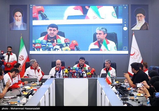 نشست خبری رئیس جمعیت هلال‌احمر