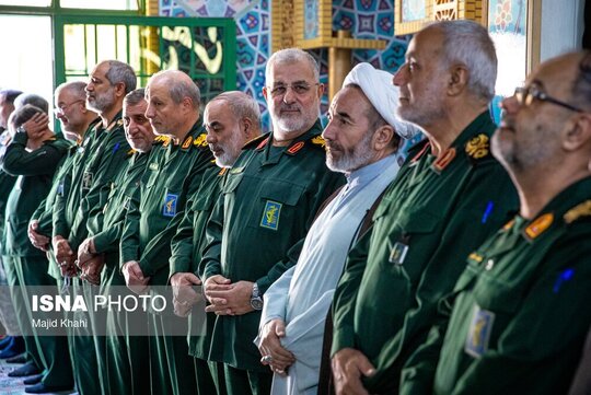محمد پاکپور، فرمانده کل سپاه پاسداران در مراسم بزرگداشت ۵۱ شهید اقتدار نیروی زمینی سپاه پاسداران