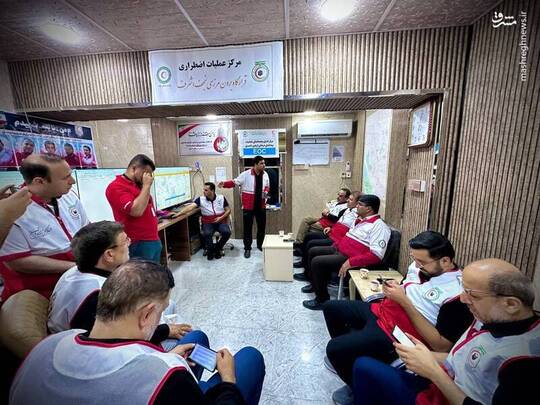 بازدید دبیرکل هلال‌احمر از روند خدمت‌رسانی در نجف