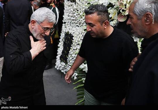 حضور سردار قاآنی در مراسم چهلمین روز شهادت سپهبد رشید