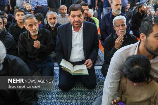 حضور محمد مخبر در مراسم چهلمین روز شهادت سپهبد رشید