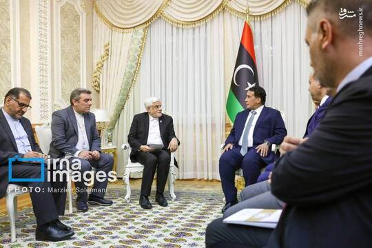 دیدار عارف با رئیس جمهور لیبی