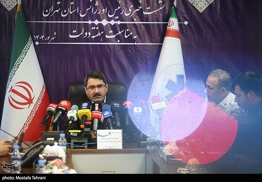نشست خبری محمداسماعیل توکلی، رئیس اورژانس استان تهران دوشنبه ۳ شهریور با حضور اصحاب رسانه برگزار شد.