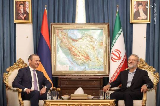 دیدار لاریجانی با همتای ارمنستانی در تهران