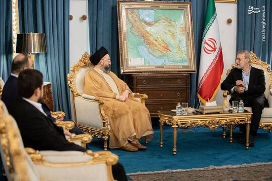 دیدار عمار حکیم با دبیر شورای عالی امنیت ملی