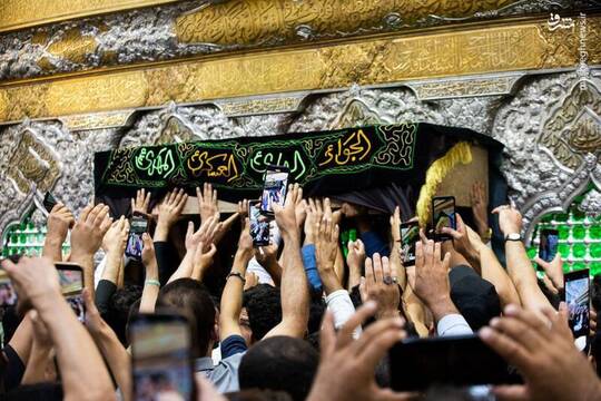 تشییع پیکر همسر آیت الله سیستانی در کربلای معلی