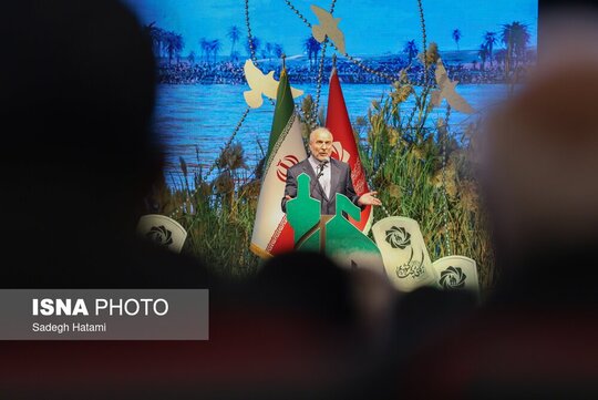 سخنرانی محمدباقر قالبیاف، رییس مجلس شورای اسلامی در مراسم اختتامیه کنگره ملی ۱۸ هزار شهید استان خراسان رضوی