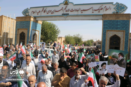راهپیمایی بشارت نصر در شیراز