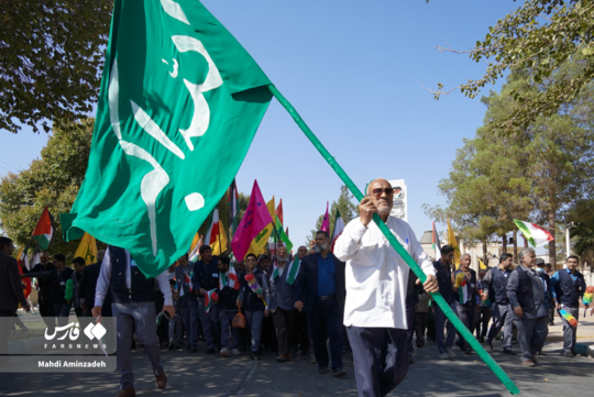 راهپیمایی بشارت نصر در کرمان