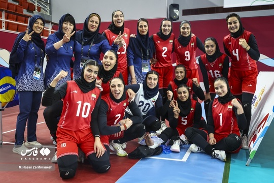 پیروزی دختران والیبالیست مقابل چینتایپه