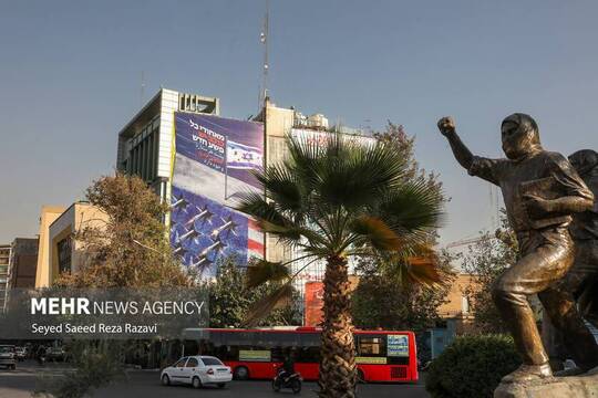 رونمایی از طرح جدید دیوار نگاره میدان فلسطین