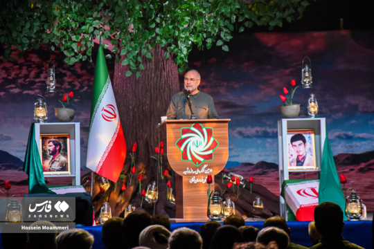 حضور محمدباقر قالیباف در دومین روز از کنگره ۳ هزار شهید خراسانشمالی