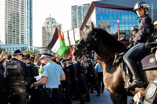 حمله پلیس استرالیا به تظاهرات ضدصهیونیستی در سیدنی