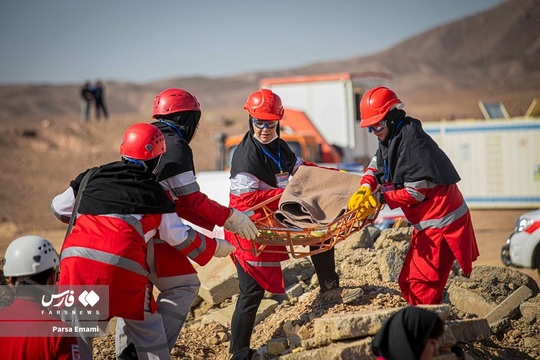 مانور زلزله در سمنان