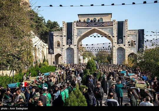 استقبال از پیکر مطهر 16 شهید گمنام - شیراز