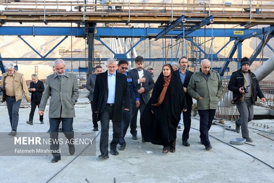 بازدید وزیر راه و شهرسازی از کنارگذر آزادراه شمالی کرج