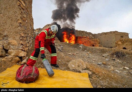 مانور تمام عیار ترکیبی زلزله و سیل در بجنورد