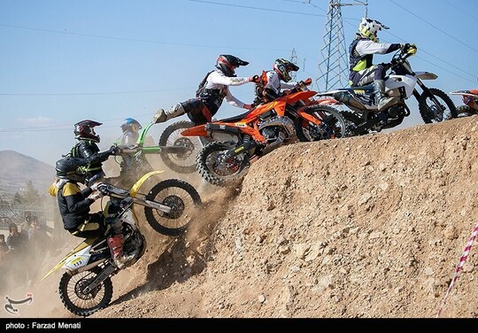 مسابقات موتور سواری هارد اندرو در کرمانشاه