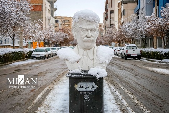 بارش برف در آخرین روز پاییز در بجنورد