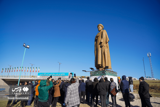 رونمایی از تندیس شهید رئیسی در اردبیل