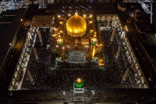 حال و هوای حرم امیرالمومنین در شب میلادشان