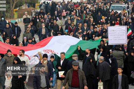 راهپیمایی مردم تهران علیه اغتشاشگران