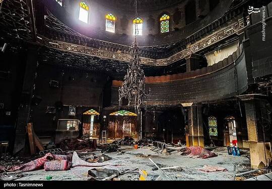 اغتشاشگران در محله فلاح منطقه ۱۷ تهران در پی اقدام خرابکارانه مسجد ابوذر را جمعه شب به آتش کشیدند.