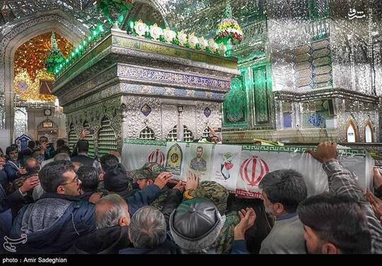 تشییع پیکر سه شهید مدافع امنیت در حرم شاهچراغ(ع)