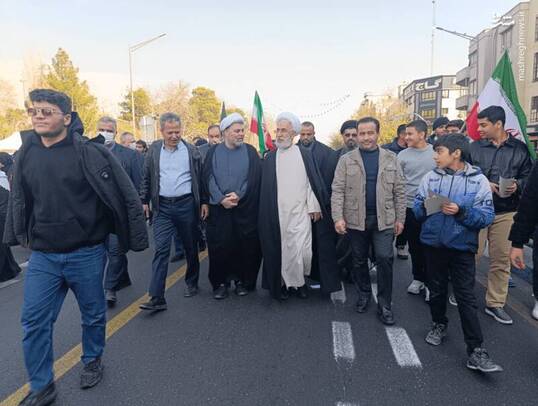 حضور حجت‌الاسلام موحدی دادستان کل کشور در راهپیمایی ضد تروریستی تهران