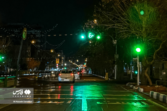 چهارشنبه شب آرام تهران
