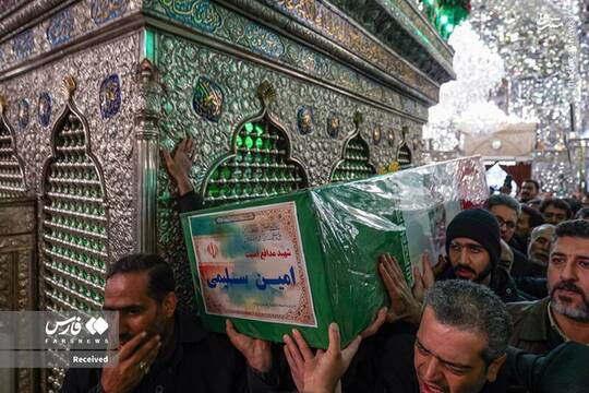 تشییع پیکر مطهر شهید ارتشی مدافع امنیت در شیراز